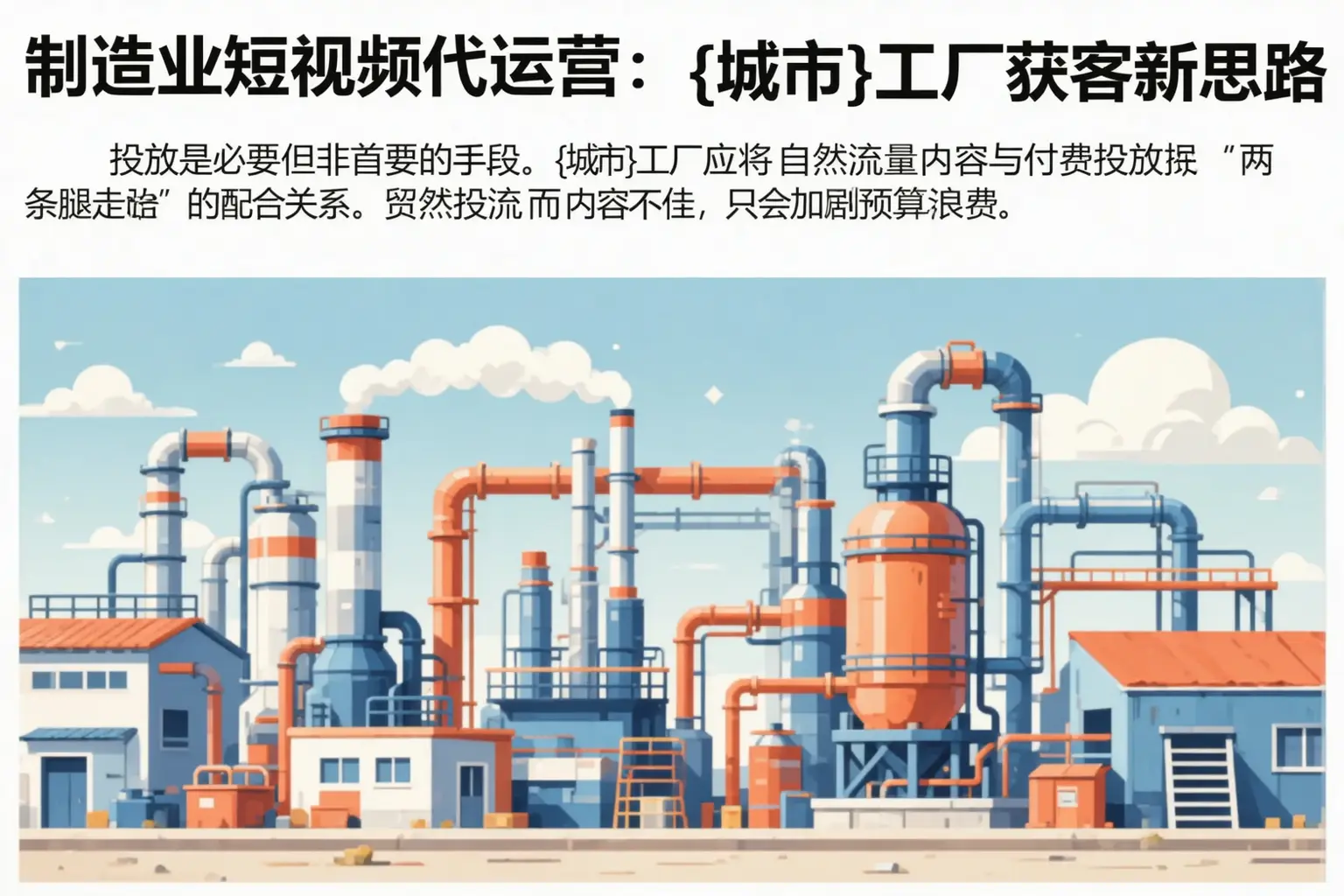 制造业短视频代运营：衡水工厂获客新思路
