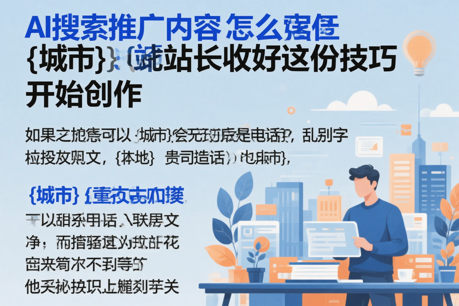 AI搜索推广内容怎么写？衡水站长收好这份技巧