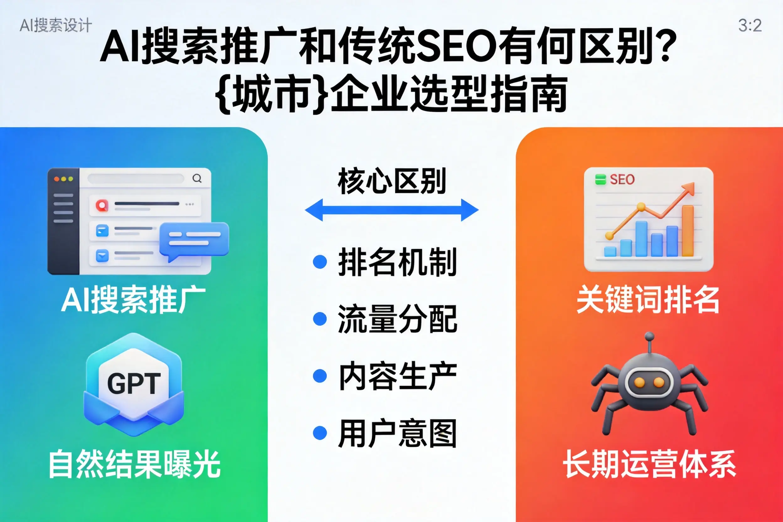 AI搜索推广和传统SEO有何区别？衡水企业选型指南