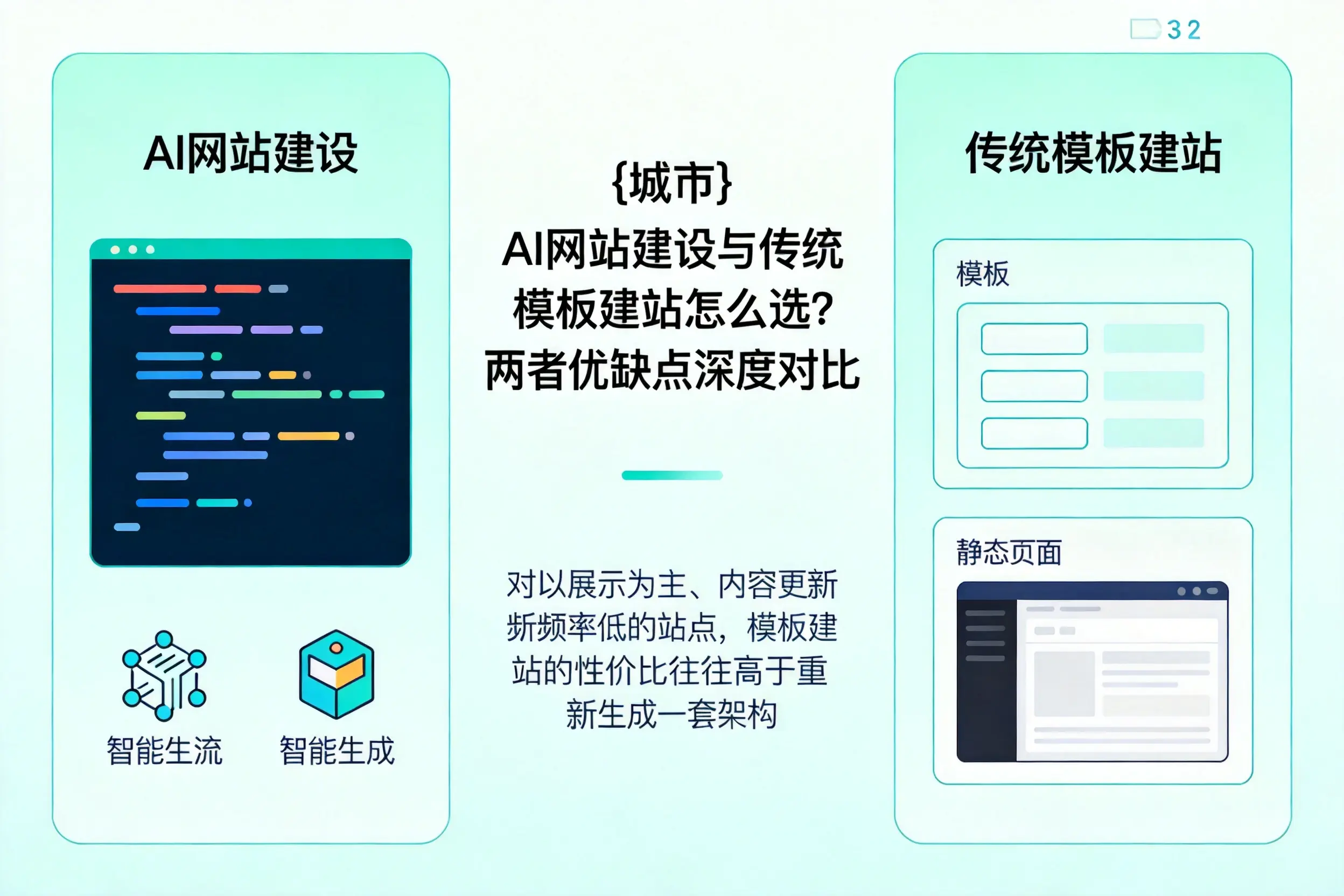 衡水AI网站建设与传统模板建站怎么选？两者优缺点深度对比