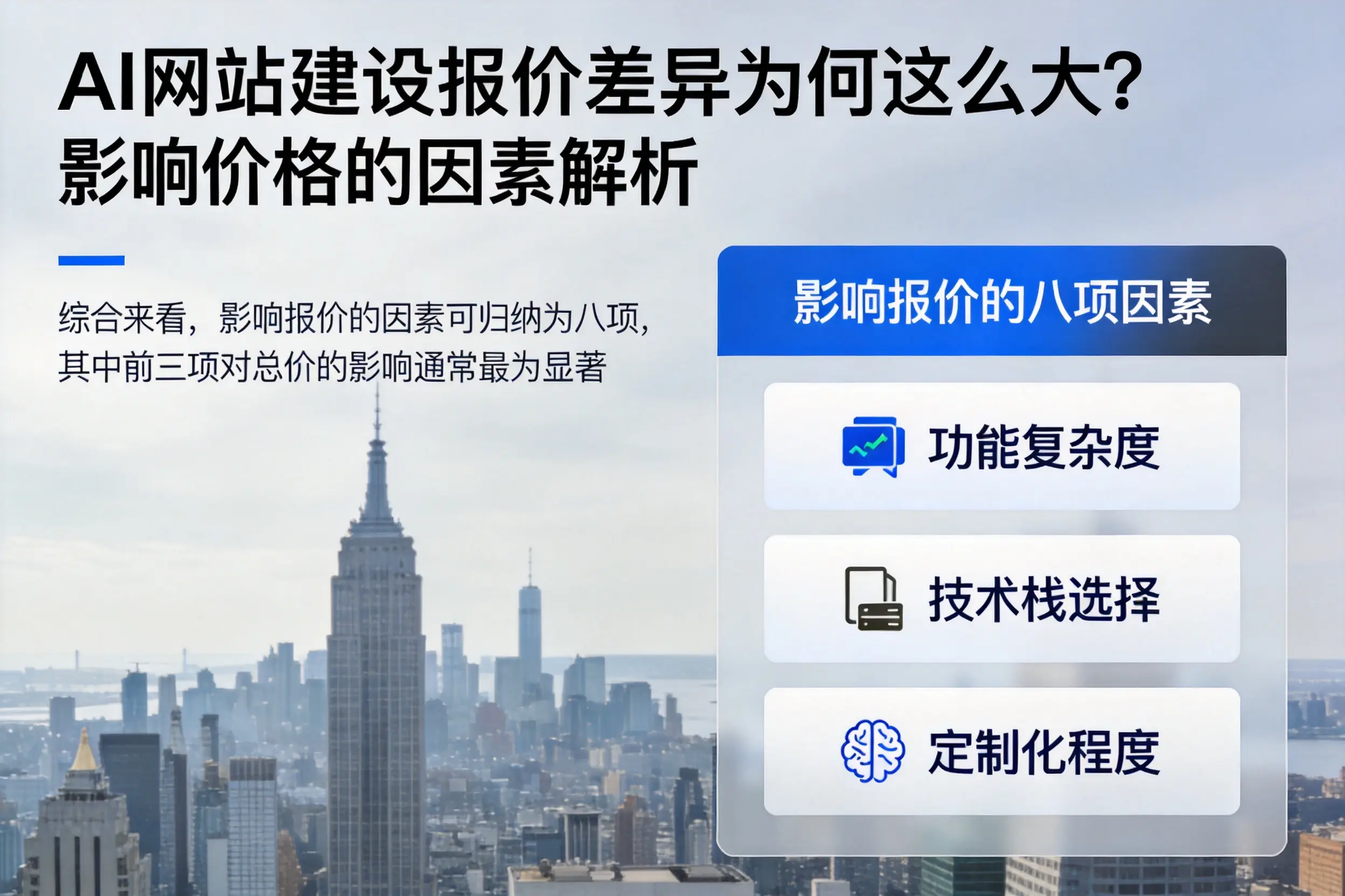 衡水AI网站建设报价差异为何这么大？影响价格的因素解析