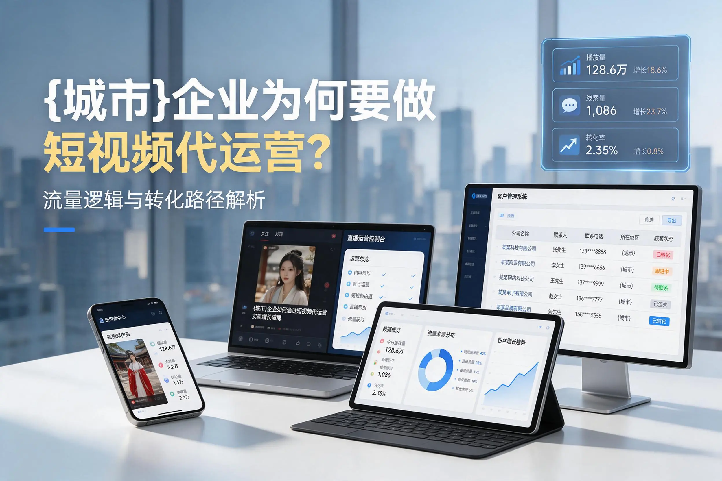 衡水企业为何要做短视频代运营?流量逻辑与转化路径解析