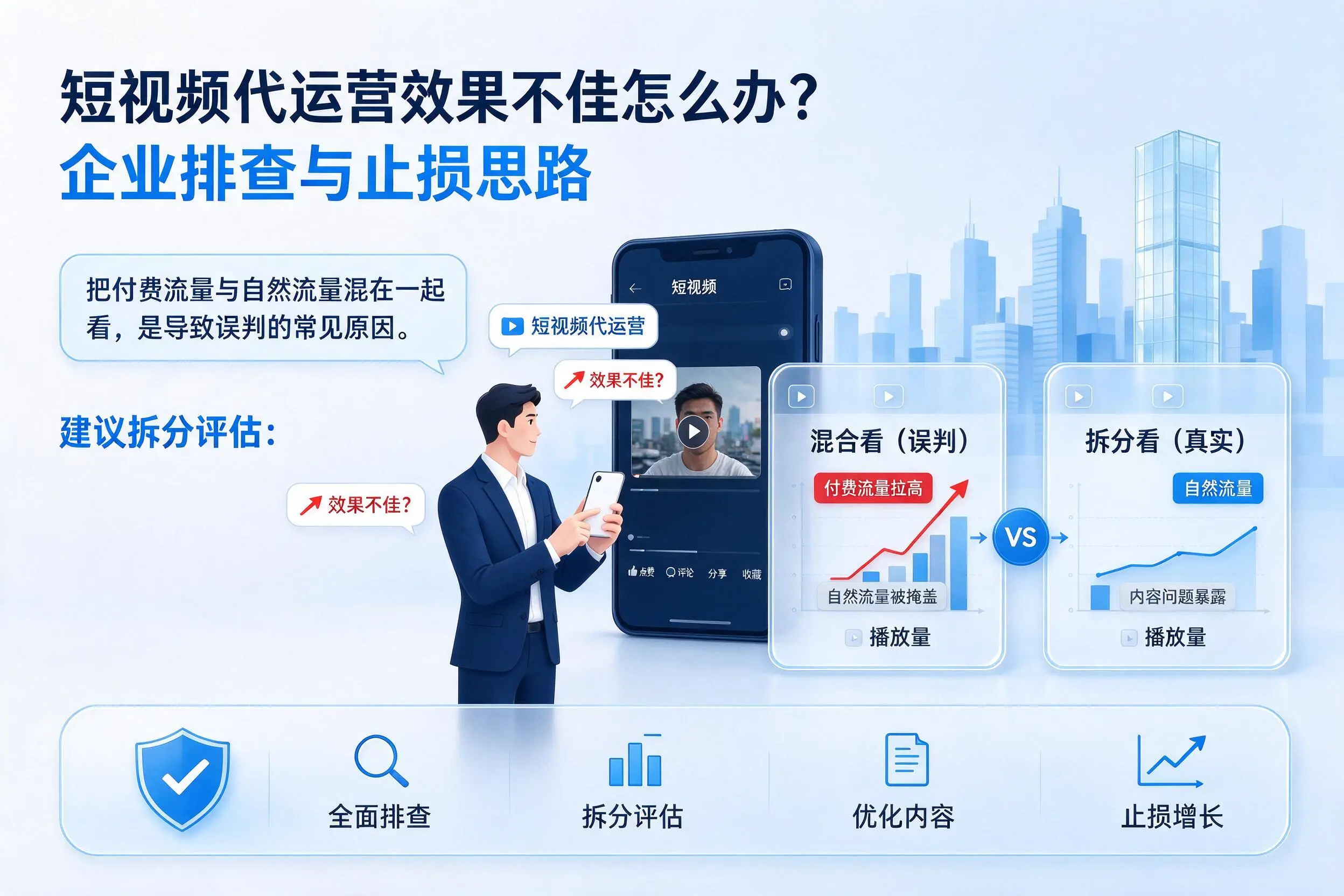 短视频代运营效果不佳怎么办？衡水企业排查与止损思路