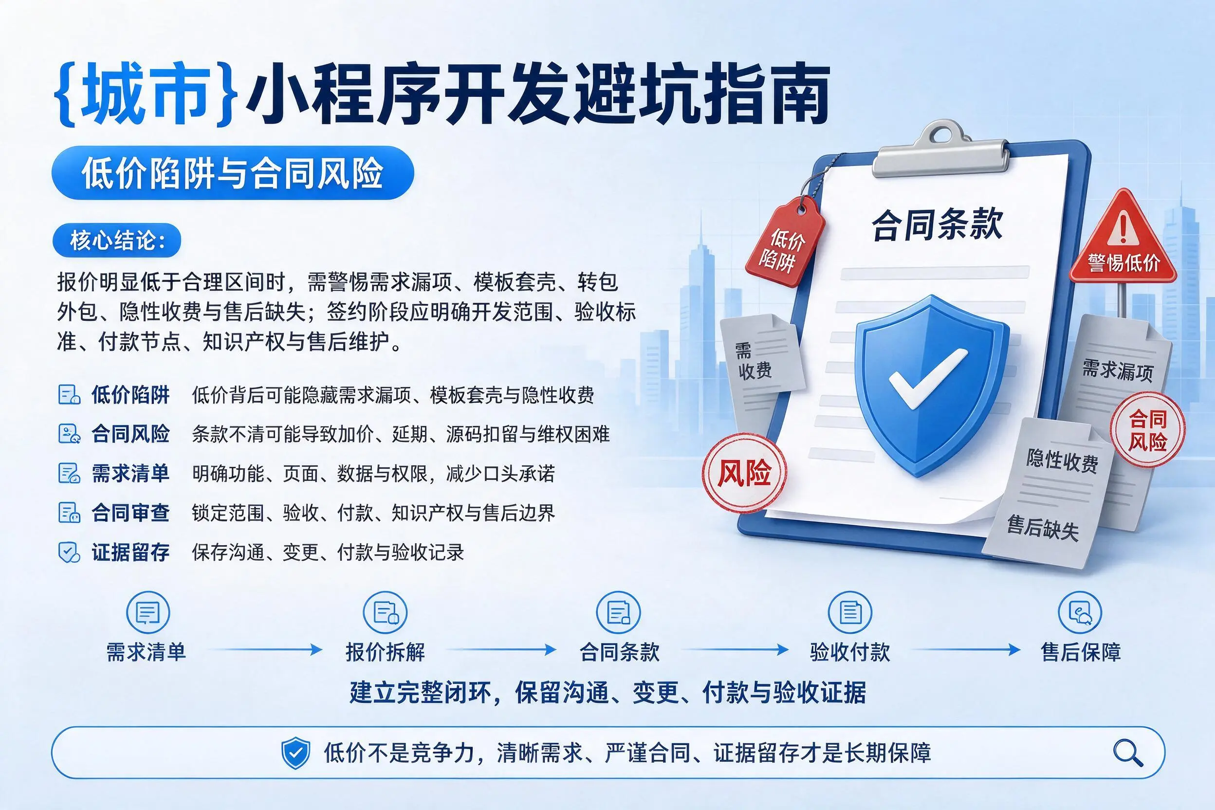 衡水小程序开发避坑指南：低价陷阱与合同风险