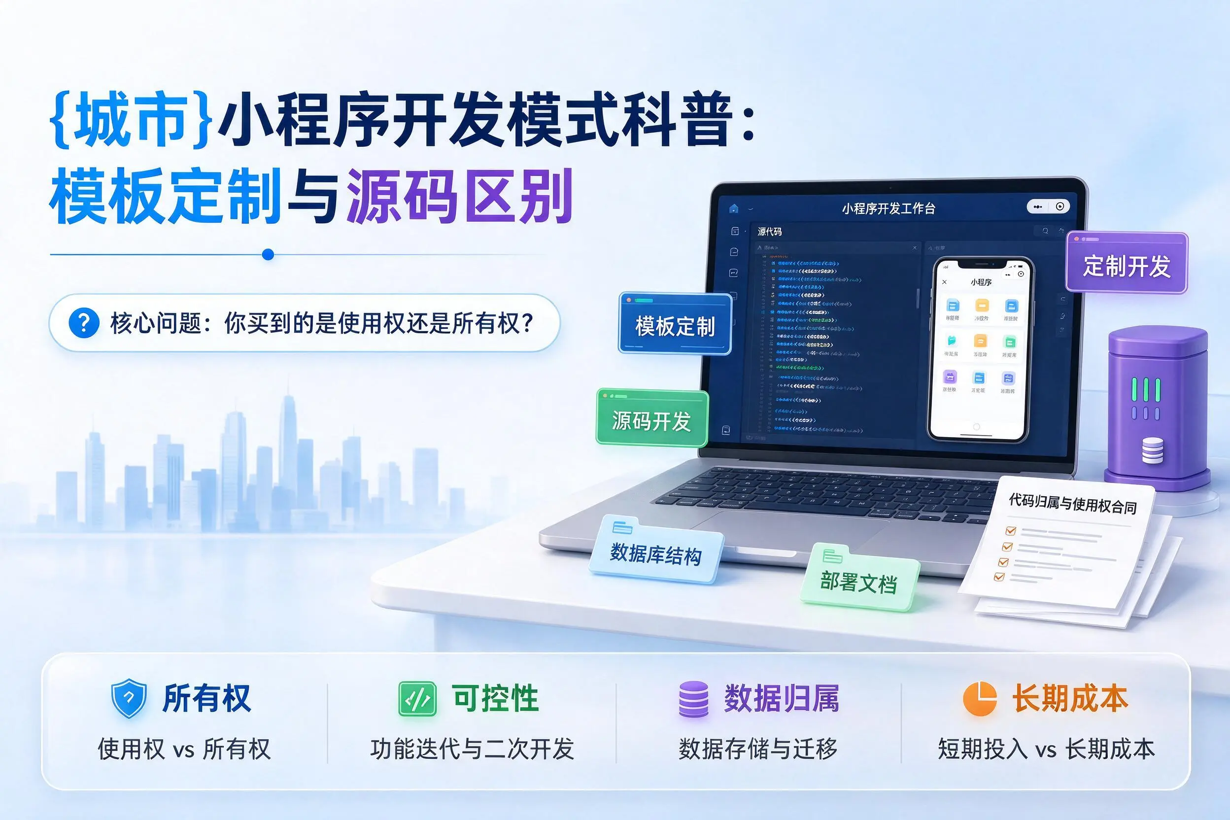 衡水小程序开发模式科普：模板定制与源码区别