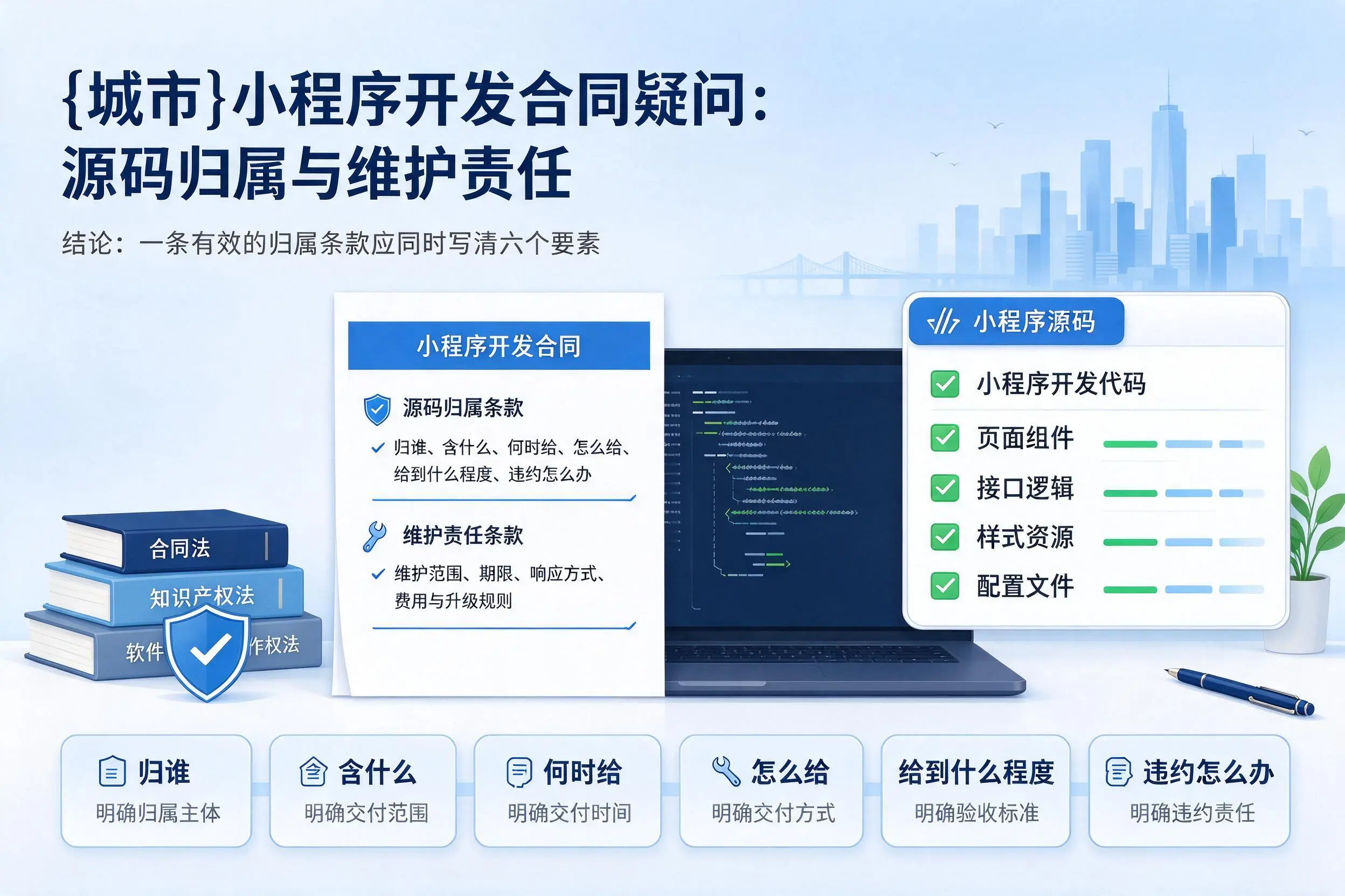 衡水小程序开发合同疑问:源码归属与维护责任
