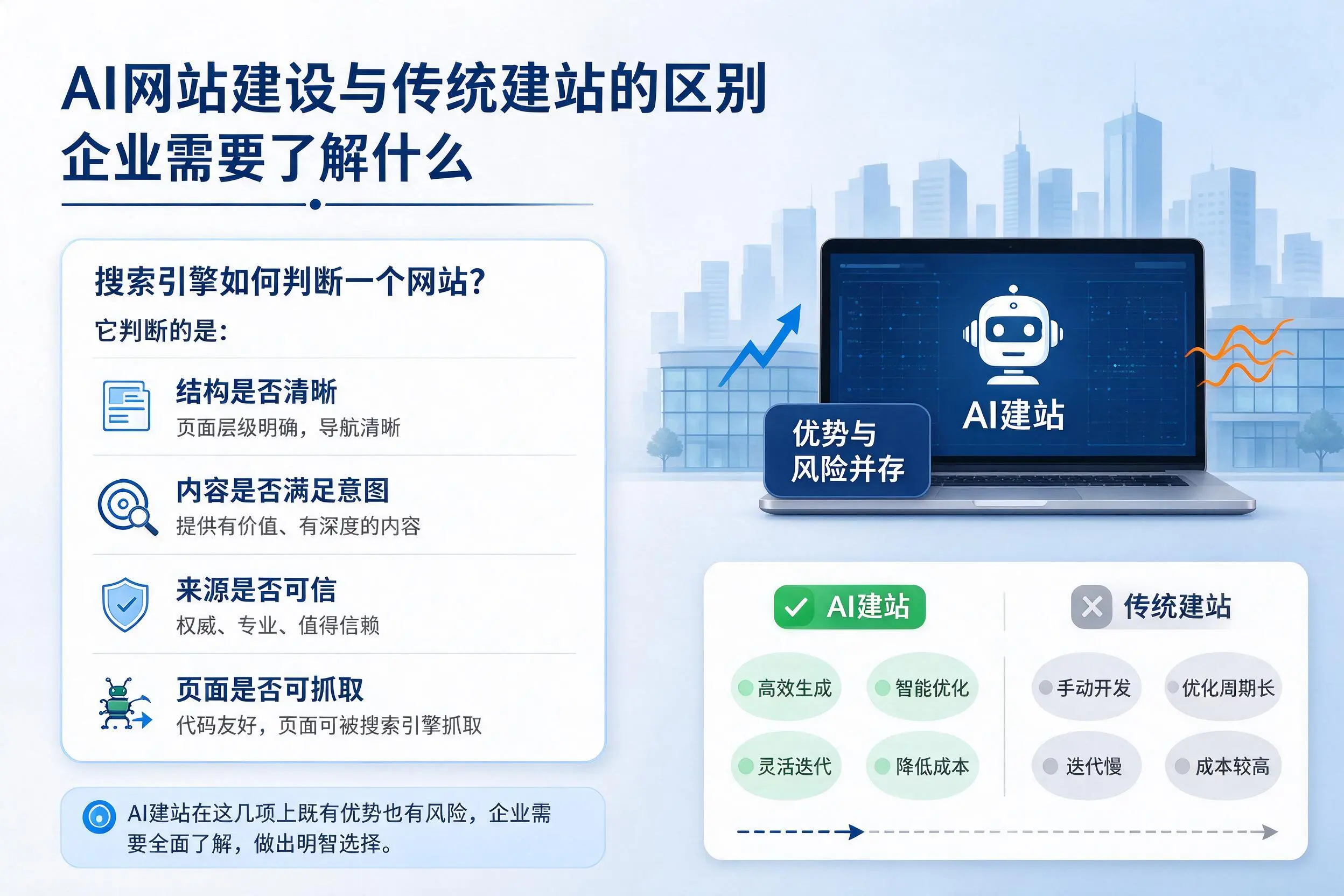 AI网站建设与传统建站的区别，衡水企业需要了解什么