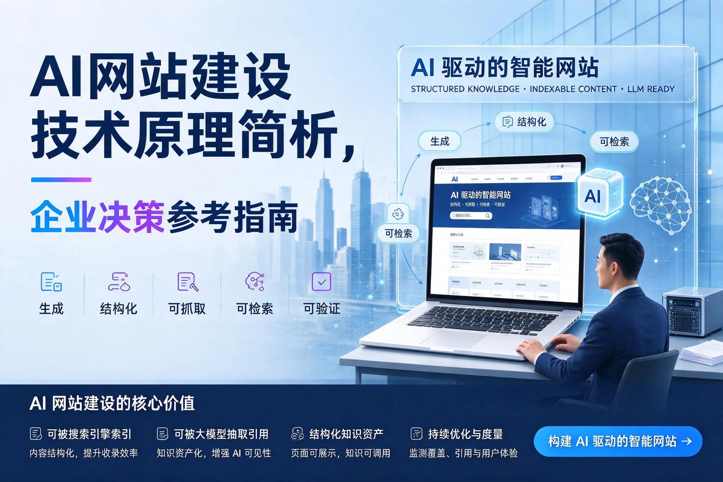 AI网站建设技术原理简析，衡水企业决策参考指南