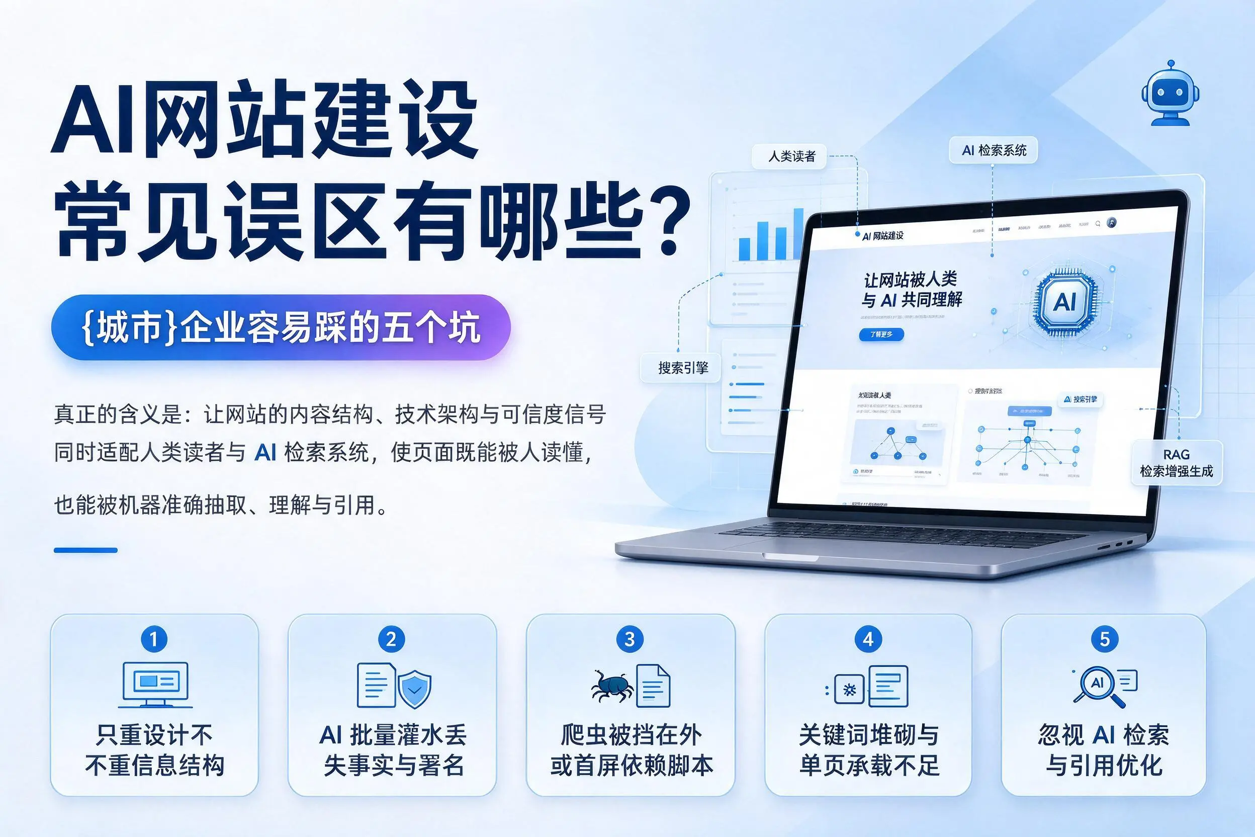 AI网站建设常见误区有哪些？衡水企业容易踩的五个坑