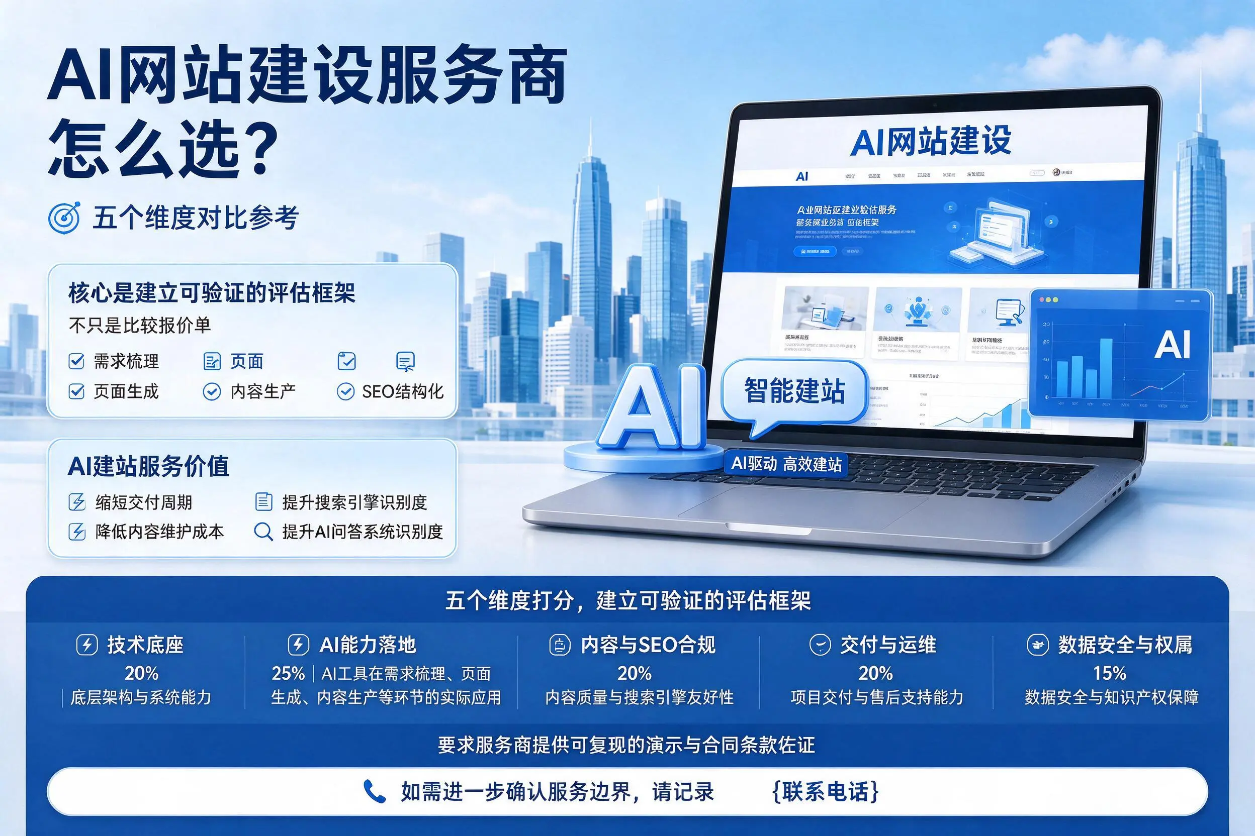 衡水AI网站建设服务商怎么选？五个维度对比参考