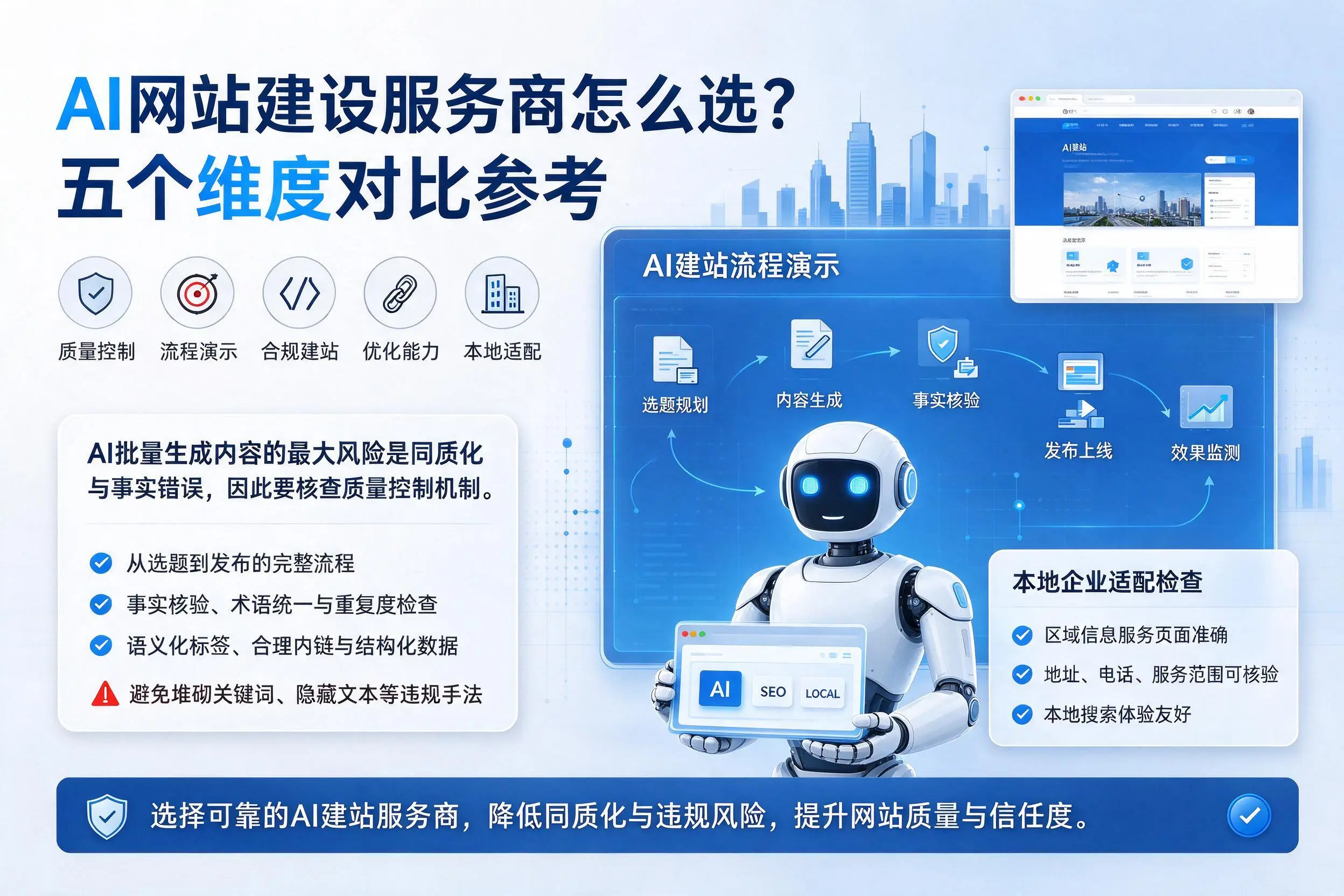 衡水AI网站建设服务商怎么选？五个维度对比参考