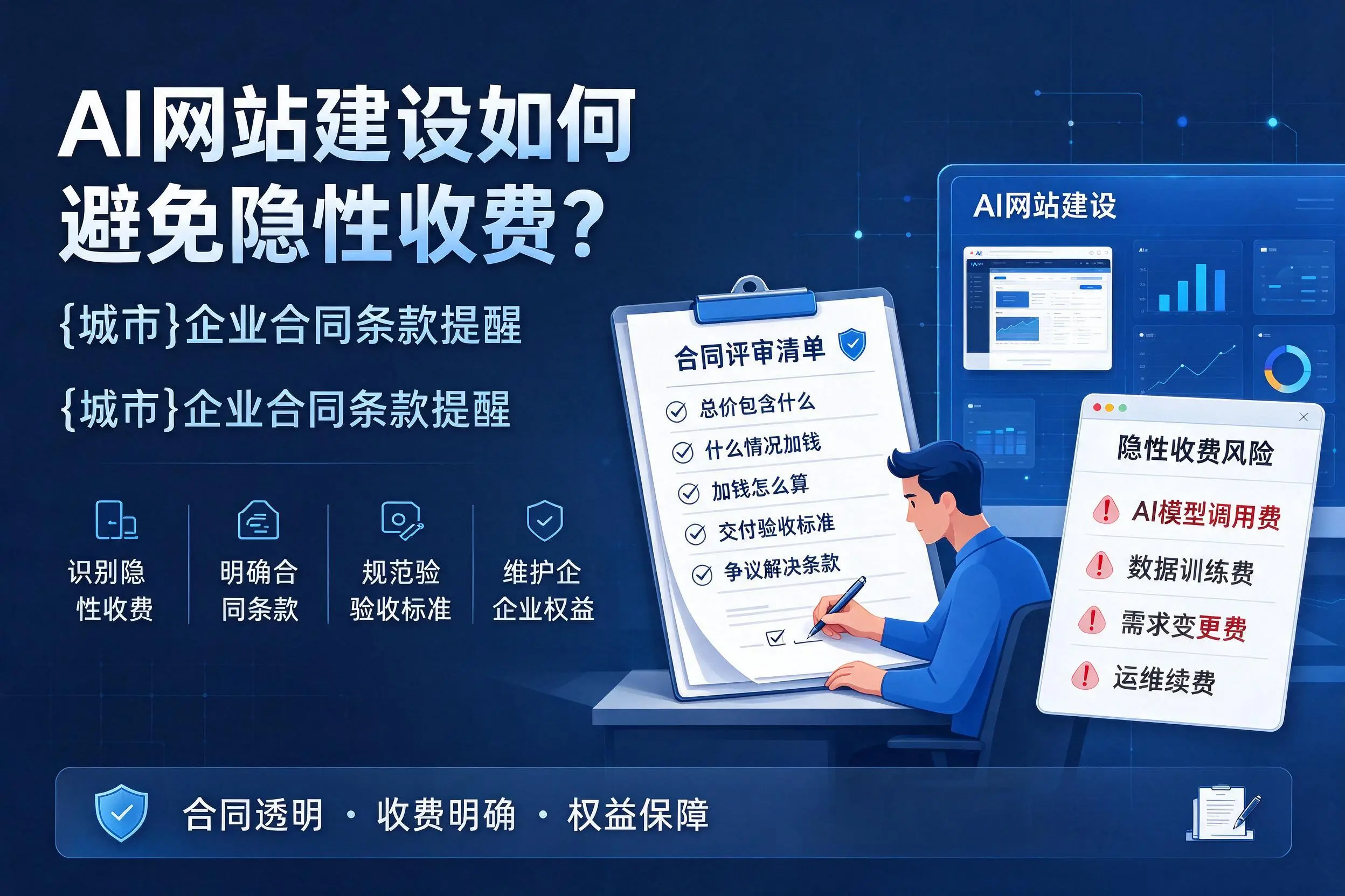 AI网站建设如何避免隐性收费？衡水企业合同条款提醒