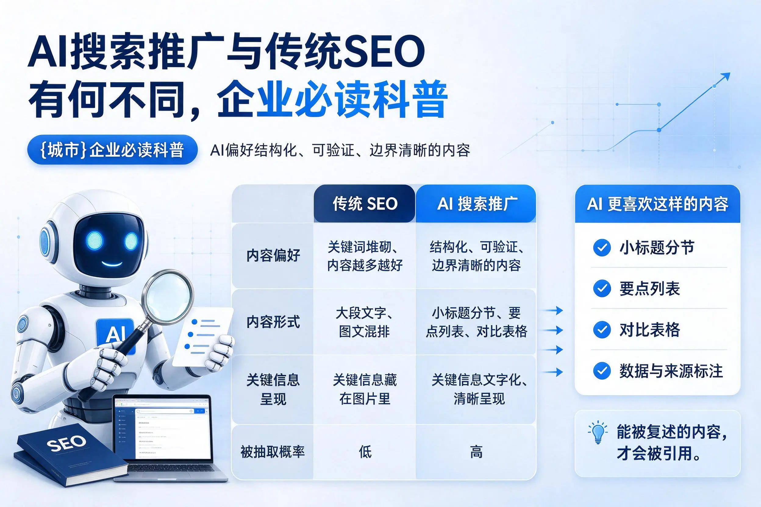AI搜索推广与传统SEO有何不同,衡水企业必读科普